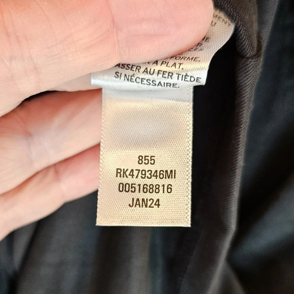 Nordstrom Rack Womens Black Midi Dress Sz XL Modal Blend Side Tie Knot So Soft - Picture 8 of 12
